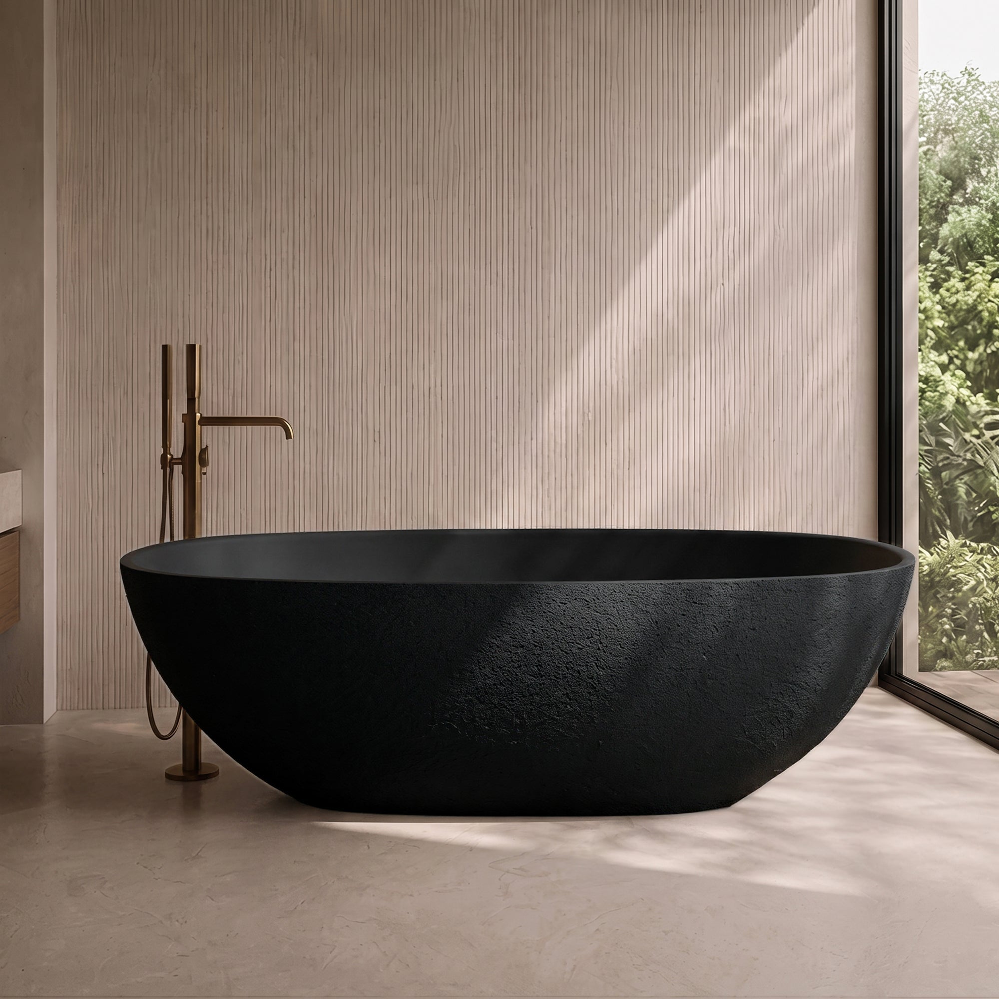 71" CAPPADOCIA OVAL BATHTUB - River Art Stone