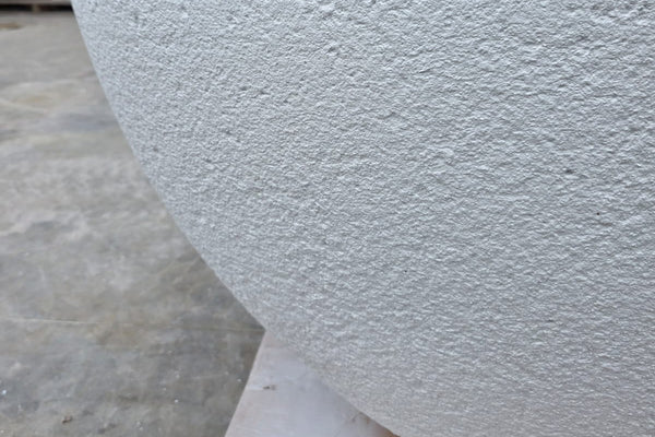 White textured finish