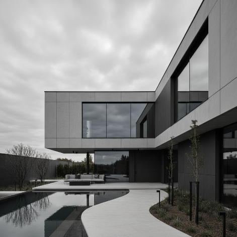 Dark Charcoal Villa