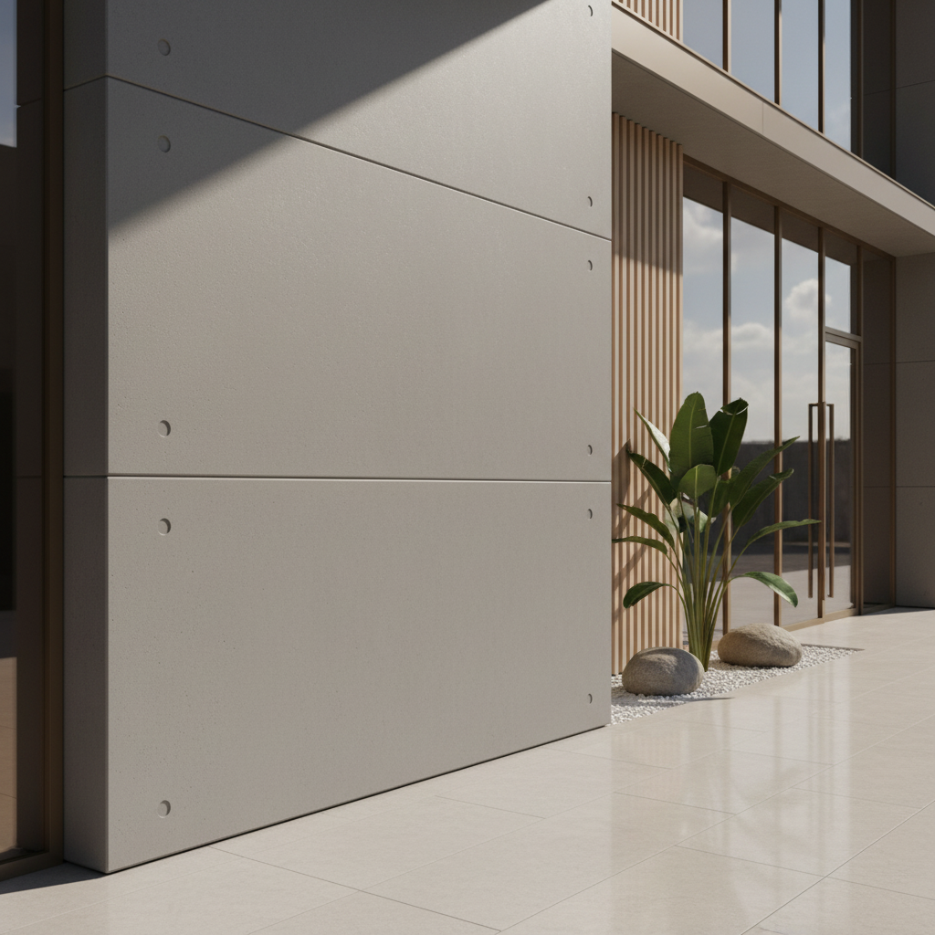 Clean GFRC Commercial Exterior Panel