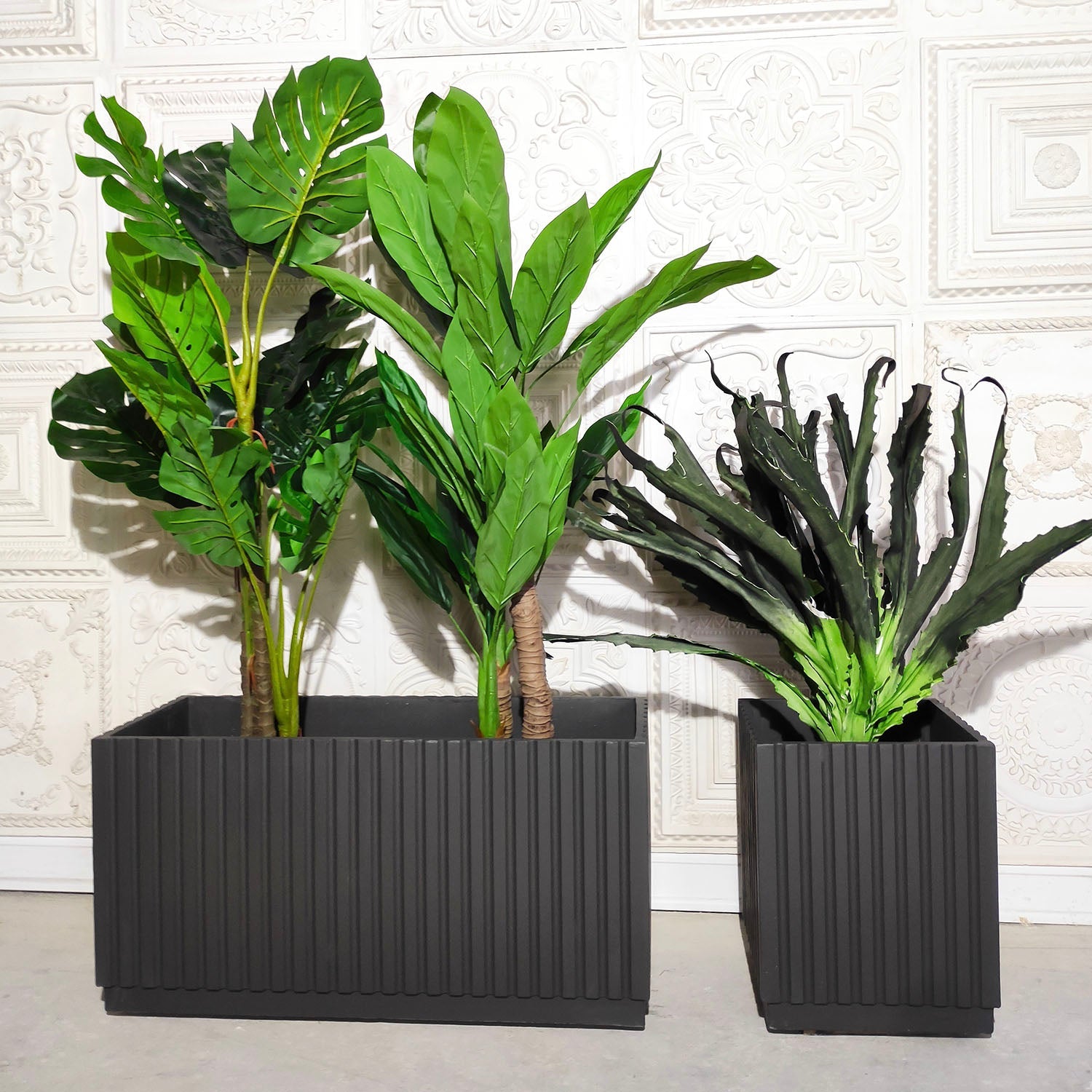 GORDION Modern GFRC Planter for Commercial Outdoor Spaces